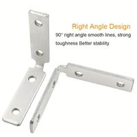 Support d'angle en métal plat personnalisé en forme de L galvanisé Support d'angle triangulaire à angle droit
