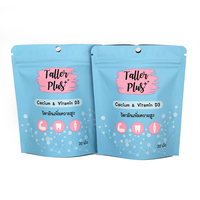 Sachets refermables en aluminium et plastique mat personnalisés, imprimés, réutilisables, pour bonbons, avec fermeture éclair, pochettes debout en mylar de 3,5
