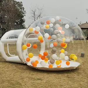 Casa de tenda inflável transparente do pvc da bolha do domo da propaganda ao ar livre com soprador
