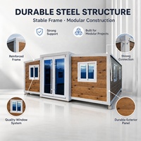 Maison conteneur mobile de haute qualité, étanche, préfabriquée, 20 pieds, 30 pieds, 40 pieds, 3 chambres avec cuisine et séjour