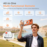 Poignée de caméra pour iPhone, télécommande amovible intégrée, porte-clés magnétique, poignée de caméra pour téléphone sans application, prise de vue amusante, poignée magnétique