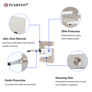 高精度S型ビームロードセル大レンジロードセル容量5kg 10kg 20kg 50kg 100kg 200kg 500kg 1t 2tテンションセンサー - Product Image 4