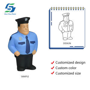 Vente en gros <span class=keywords><strong>de</strong></span> balle anti-stress <span class=keywords><strong>de</strong></span> policier personnalisé jouet d'application <span class=keywords><strong>de</strong></span> la loi en mousse PU logo imprimé cadeau promotionnel soulagement <span class=keywords><strong>de</strong></span> l'anxiété - Product Image 2