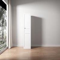 Armoire de rangement étroite Gap Storage, 400 mm de large, en métal, meuble de maison, 1948 mm de haut, placard à vêtements à porte simple, unité de rangement étroite