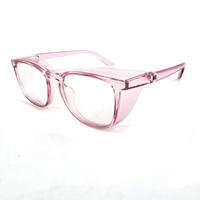 Lunettes anti-pollen personnalisées avec verres dégradés Monture PC rose et grise