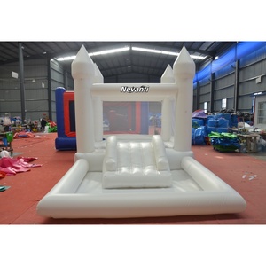 <span class=keywords><strong>Château</strong></span> Gonflable Géant Blanc avec Piscine à Balles pour Mariage et Fête d'Enfants - Product Image 3
