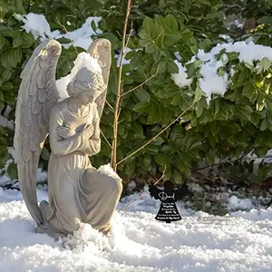 Acrylic Angel Dad Memorial grave dihiasi dengan grave marker post tahan air grave post untuk