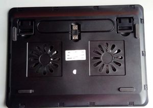 Vente en gros d'usine de bonne qualité Led à 2 ventilateurs <span class=keywords><strong>Refroidisseur</strong></span> pour ordinateur <span class=keywords><strong>portable</strong></span> Tapis de refroidissement pour ordinateur <span class=keywords><strong>portable</strong></span> - Product Image 3