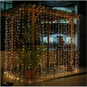 Bleu 2x 2/3x3 Led Glaçon Led Rideau Lumière Féerique De Ficelle De Fée A Mené La Lumière De Noël Guirlande - Product Image 3