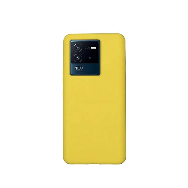 IQOO NEO 6 Anti-Stain Liquid Silicone Mobile Phone Case Cover Convenient Cell Phone Protector with OPP Bag Packaging