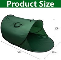 Collecteur de feuilles pliable portable de 150 gallons avec matériau Oxford imperméable