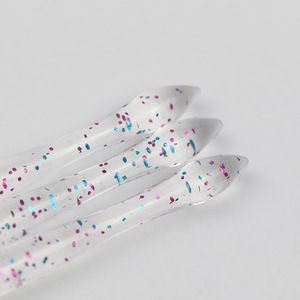 3Pcs Glitter Handle Nylon Nail Art Brush Set <b>Plastic</b> Liner Painting Pens for Gel <b>Polish</b> Line Drawing - Product Image 2
