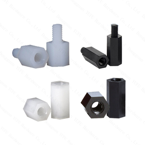 Branco Preto Hex Nylon Standoff Spacer Coluna Masculino para Feminino Nylon Plástico Espaçamento Parafusos - Product Image 5