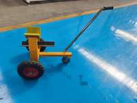 Chariot de transport en fer avec plateforme / chariot de manutention pour feuilles de verre, 2 roues, durable