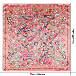 Женский атласный платок с цифровой печатью, 90 х90 см - Product Image 3