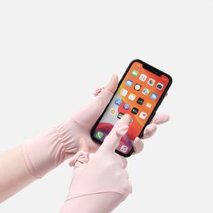 Gants d'été mi-longs en soie glacée pour femmes, personnalisables, vente en gros directe usine, sans fermeture, fabriqués au Jiangxi, anti-UV 7A, pour l'extérieur - Product Image 4