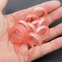 Bagues en Quartz de cerise en pierre naturelle de 6MM, bijoux divers, modèles tendance, cadeau pour petite amie, vente en gros, 12 pièces