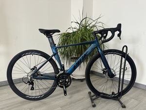 Bicicleta de Carretera <span class=keywords><strong>700C</strong></span> para Gravel, <span class=keywords><strong>Cuadro</strong></span> Ligero de <span class=keywords><strong>Aluminio</strong></span>, 16 Velocidades, Frenos de Disco, Bicicleta de Carretera para Carreras - Product Image 4