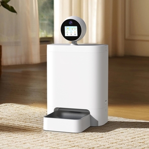 Distributeur <span class=keywords><strong>de</strong></span> nourriture intelligent pour animaux <span class=keywords><strong>de</strong></span> compagnie ChongxinIOT Wifi, capacité 5L, appel vidéo bidirectionnel, reconnaissance IA, design étanche, alimentation à distance, plastique - Product Image 5