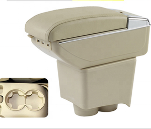 Vieille <span class=keywords><strong>Allemagne</strong></span> Beige Console centrale de voiture Accoudoir Boîte de rangement Design Parfait pour <span class=keywords><strong>VW</strong></span> Old Polo - Product Image 5