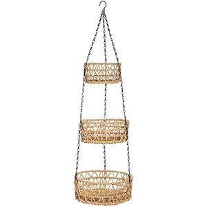 Wholesale Natural <b>Seagrass</b> Fiber 3-Tier Fruit <b>Basket</b> Home Organizer Three-Layers Hanging Fruit Storage Cheap Price Made Vietnam - Product Image 1