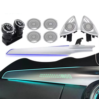 Kit d'éclairage d'ambiance automobile 64 couleurs pour Mercedes-Benz Classe C GLC W205 X253 LHD/RHD, éclairage intérieur de voiture, lumières LED