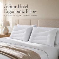 Bantal Tidur Mewah Cloud-Soft untuk Hotel, Resort, dan Airbnb dengan Dukungan Kontur Servikal Ergonomis