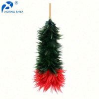 Plumero de pollo de gallo de Color Natural de mano reutilizable ecológico barato para suministros de limpieza hogar coche Oficina