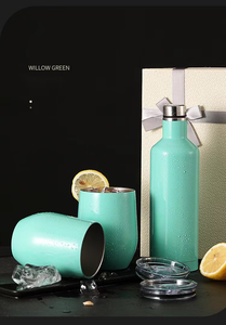 Party Wedding Gift 500ml Customized Logo Double Wall Vacuum Insulate Stainless Steel Luxury Wine <b>Bottle</b> Set - Product Image 5