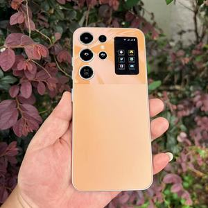 โทรศัพท์มือถือสีเขียวมิ้นท์ สมาร์ทโฟน 5G พร้อมโมดูลกล้องคู่ และฝาหลังพร้อมจอแสดงผลแอป - Product Image 3