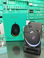 Ratón para juegos RGB con cable, ratón eléctrico de competición, programación de pistola de prensa Macro para escritorio