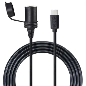 12v 차량용 충전기 소켓-USB C 공급 장치 PD 어댑터의 전압 변환기가있는 케이블