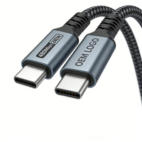 Cable USB Tipo C, Cable de Carga Rápida PD 3.1 240W 5A, Nuevo, Personalizado, 1m 2m 3m, Cable Trenzado de Datos y Carga USB C a USB C