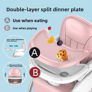 Nuevas Sillas de Comer para Bebés, Sillas de Seguridad, Asiento Elevador de Plástico Portátil, <span class=keywords><strong>Silla</strong></span> de Comedor para Bebés, <span class=keywords><strong>Silla</strong></span> Alta - Product Image 2