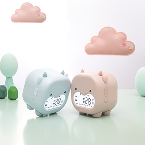 Sveglia per Bambini a Forma di Mucca Cartoonesca con Luce Notturna, Controllo Vocale, Display LED e Orologio Digitale <span class=keywords><strong>da</strong></span> <span class=keywords><strong>Comodino</strong></span> - Product Image 1