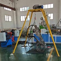 Machine automatique de réhabilitation de canalisations en spirale sans tranchée, moteur 70KW, roulements et engrenages pour la réparation des égouts souterrains