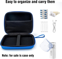 Estuche de Almacenamiento para Auriculares Portátil, Impermeable, de EVA, con Cierre de Cremallera, Resistente a Impactos, Organizador Protector Rígido para Camping