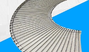 Stainless Steel 304 Bakery <strong>Spiral</strong> <strong>Cooling</strong> Tower <strong>Conveyor</strong> Belt <strong>Food</strong> Grade 180 Degree Bend Curve Wire Mesh Belt - Product Image 5