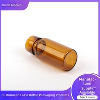 Flacon cylindrique de type I pour poudre lyophilisée 7 ml et 8 ml ; Ampoule à large ouverture pour concentrés de salon de beauté