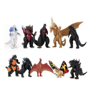Toptan PVC canavar oyuncak 10 Godzillaed figürinler kral Kongs mekanik Mozilla Quidora Godzillaed oyuncaklar dekorasyon