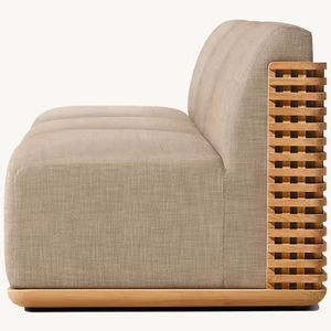 Outdoor Furniture Luxury Weather Resistant Plastic <b>Rattan</b> Modern <b>Sofa</b> Set for Hotel Garden Patio & Restaurant Use - Product Image 6