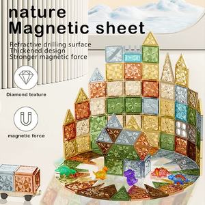 Blocs de construction éducatifs certifiés pour enfants, cadeau créatif, tuiles de construction magnétiques 3D, tuiles en PVC colorées, e-commerce professionnel - Product Image 3