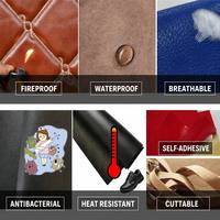 Cuir PU personnalisé, dessus en microfibre, finition mate cirée, épaisseur 1,4 mm, pour chaussures et gants, cuir synthétique, cuir microfibre