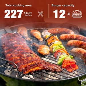 Parrilla de Carbón para Estufa Apple de 17 Pulgadas, Resistente a Altas Temperaturas, Revestimiento de Nano Esmalte, Gruesa, Portátil, para Acampar al Aire Libre - Product Image 4