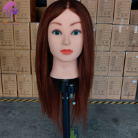 Mannequin de coiffeur avec têtes d'entraînement de cheveux humains poupée mannequins de cosmétologie support de perruque factice de cheveux à vendre