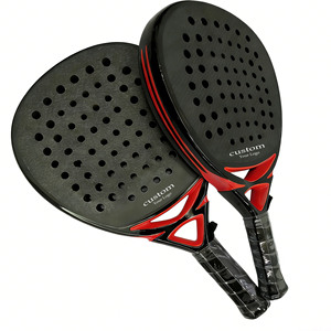 Raqueta de Pádel Profesional con Logotipo Personalizado, Fibra de Carbono T700 3K 12K 18K, Núcleo de Espuma EVA, Ligera, Alta Resistencia, para Playa y Exteriores - Product Image 3