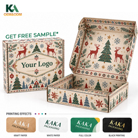 Boîtes d'expédition de Noël personnalisées imprimées en couleur, boîtes d'expédition de fêtes avec logo pour cadeaux e-commerce par KAKA