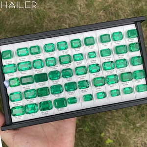 <strong>Emerald</strong> Cut Lab Grown Colombian <strong>Emerald</strong> Real <strong>Emerald</strong> Stones Gemstone <strong>Beads</strong> for Jewelry Making - Product Image 3
