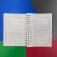 Cuaderno Espiral A6 con Cubierta de PP con Dibujos Animados, 90 Hojas, 80GSM, Planificador de Tareas Escolares, Regalo para Niños, Material Escolar