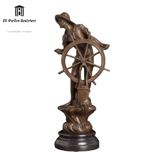 Sculptures en bronze de figurines de navigation océanique, représentant des <span class=keywords><strong>marins</strong></span> et des pêcheurs, statue de décoration extérieure - Product Image 1